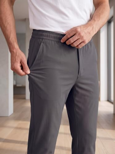 Image of SaintX Men's 4-Way Stretchable Athleisure Pants | Sweat Wicking Fabric | Slim Fit | Active - Sports Wear | Travel, Lounge & Casual Wear | Stylish Back Zipper Pocket | Available in Plus Size (ST06)