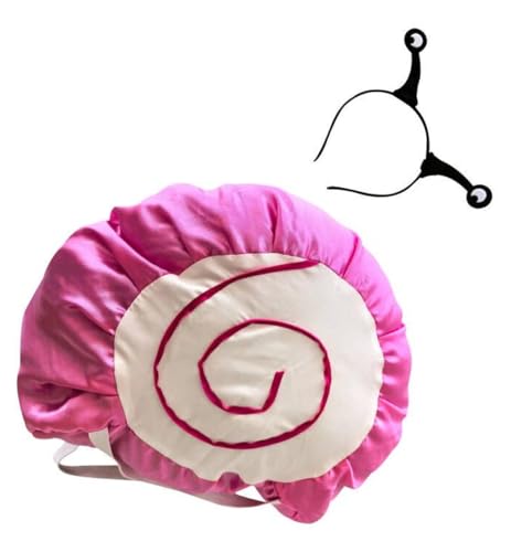 Speduckk Snail Shell with Snail Headband Cute Pink Shell Halloween Cosplay Party Costumes