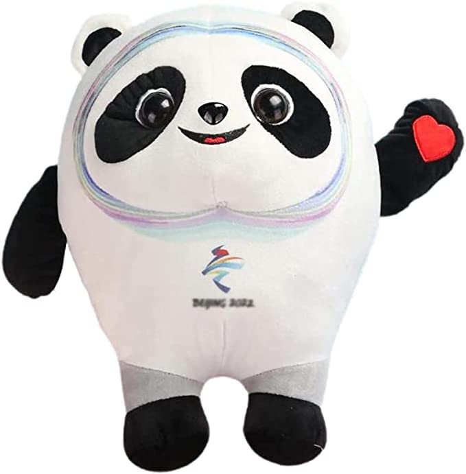 Bing Dwen Dwen Plush Toy, 2022 Winter Olympic Games Mascot Decorations Stuffed Doll Gifts for Panda Fan'S Birthday Plush Throw Pillow Cute Panda Nap Pillow Plush Cushion Stuffed Doll