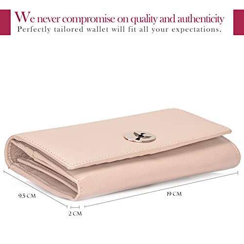 Image of HORNBULL Sophie Rose Pink RFID Blocking Leather Wallet for Women