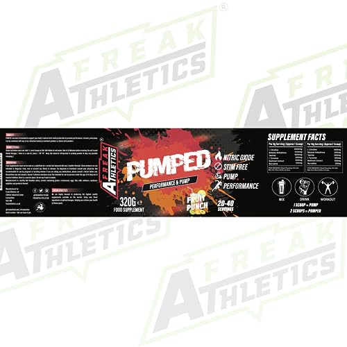 Pumped 'Fruit Punch' Pump Pre Workout by Freak Athletics - Non Stim Pre Workout Powder Stimulant & Caffeine Free Pre Workout - Image 5