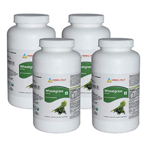 Image of Herbal Hills Wheatgrass - 500 Tablets Super Saver - Pack of 4