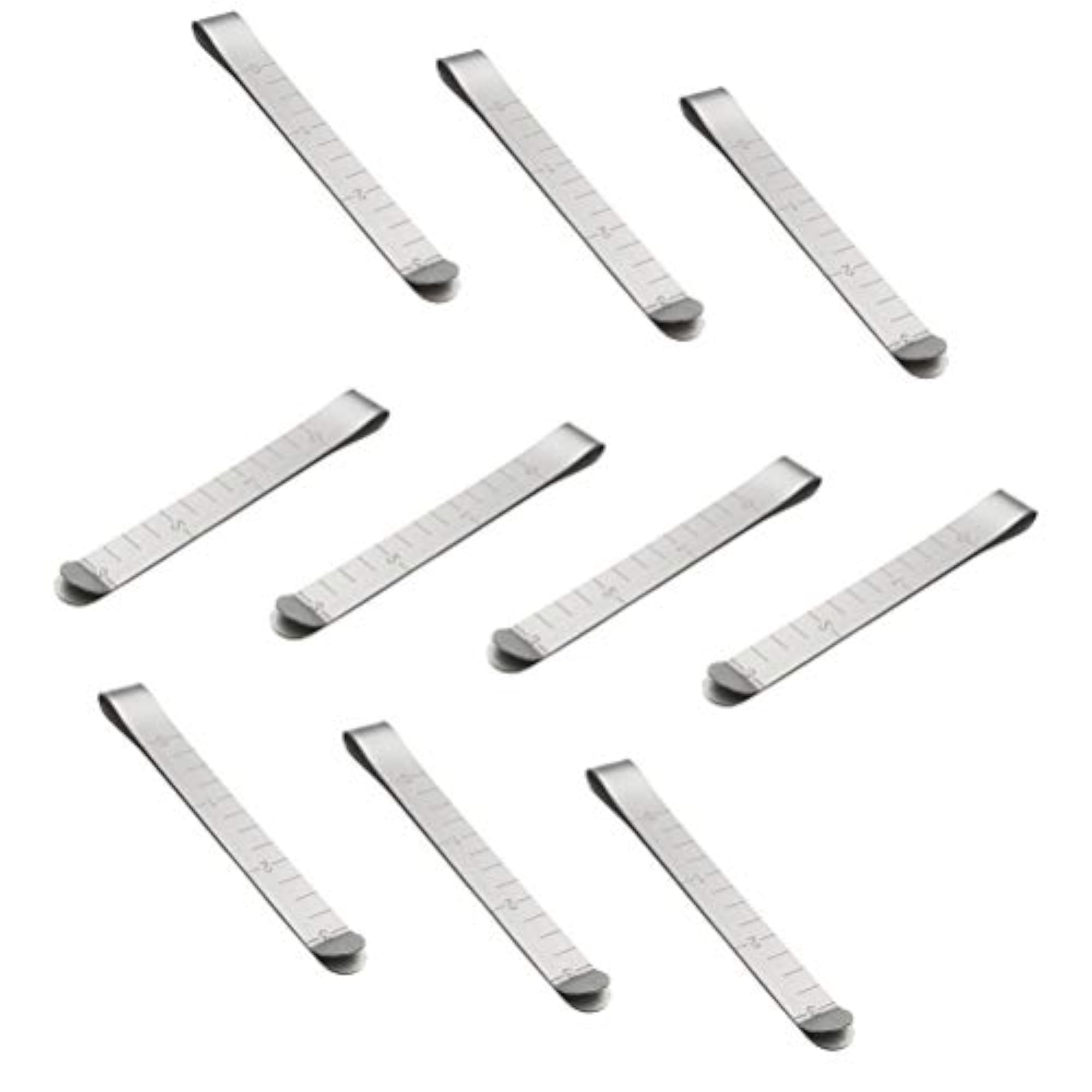 10PCS Stainless Steel Measurement Ruler Sewing Clips