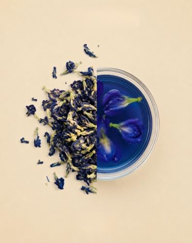 Image of Himalayan Firefly Pure Blue Pea Tea | Organic Herbal Caffeine Free Floral Infusion | Whole Dried Butterfly Pea Flowers For Daily Beverage Preparation | Botanical Drink Blend For Home Office Use | 100g