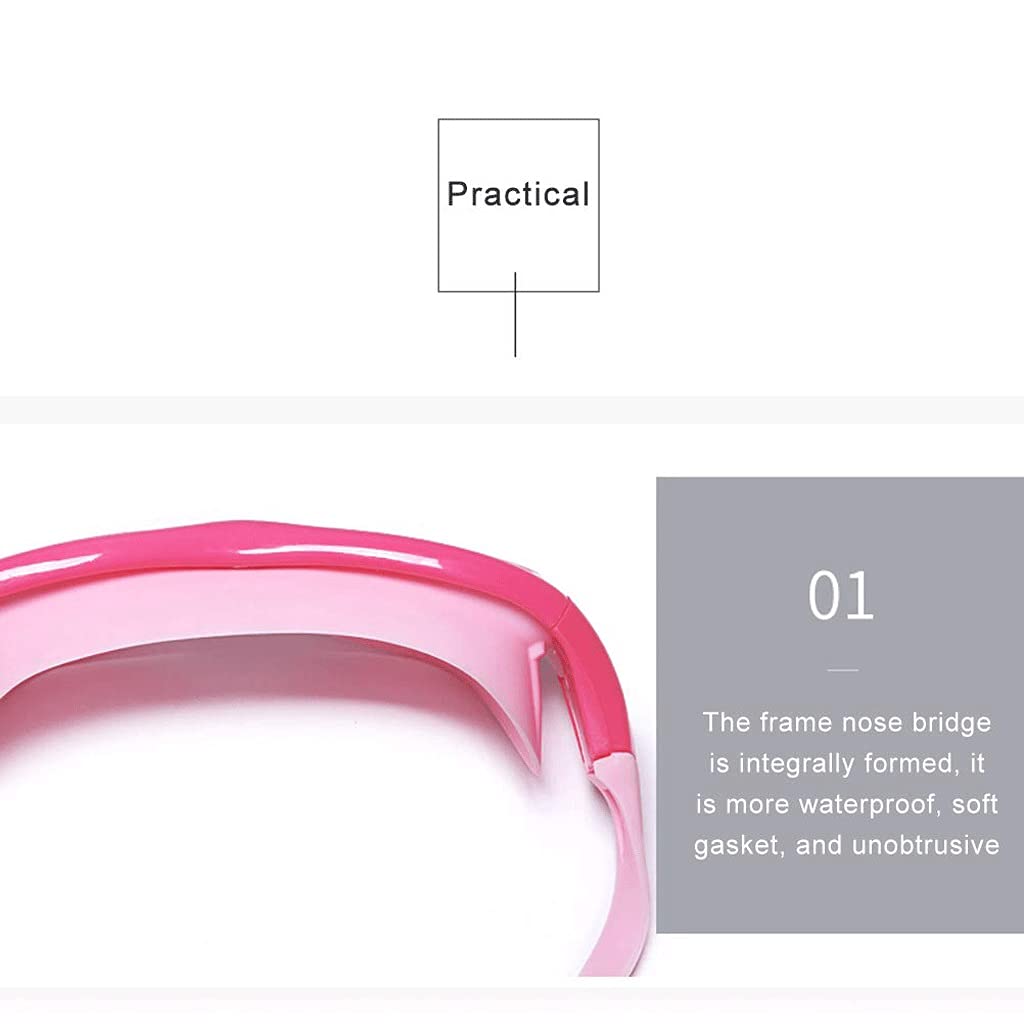 Occhialini da Nuoto, PRO Occhialini da Nuoto per Donna Uomo Gioventù Adulto Bambini - Lenti Tinta Trasparente Anti Nebbia UV Regolazione Rapida Ampia visuale di Grandi Dimensioni - Interno /