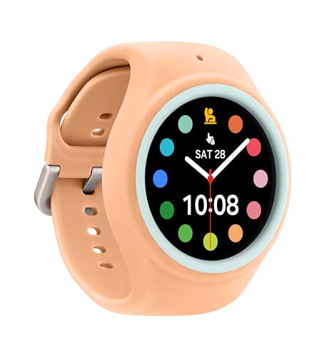 Image of Samsung Galaxy Watch Kids Band for Galaxy Watch 4 /5 /6 /7 /FE, Smartwatch Replacement Strap for Kids, Silicone Small, GP-TYL305AMBPU, Peach