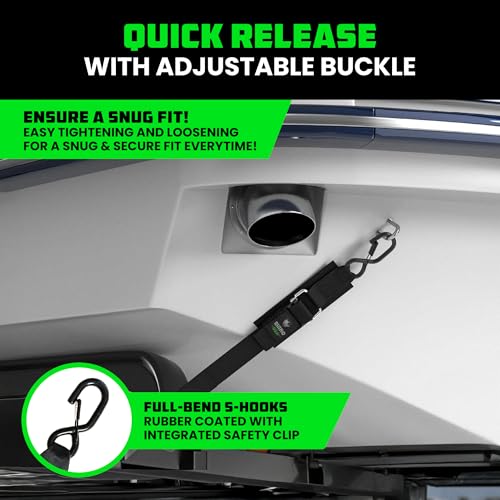 image for Rhino USA Boat Trailer Straps (2-Pack) - Heavy Duty 2 Inch x 48 Inch B