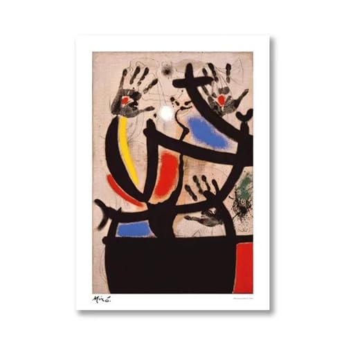 Cuadro sobre lienzo XENITE de 50x70cm con arte abstracto vintage de André Breton 2