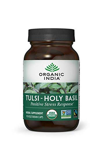 ORGANIC INDIA Tulsi - Holy Basil Supplement - Made with Certified Organic Herbs