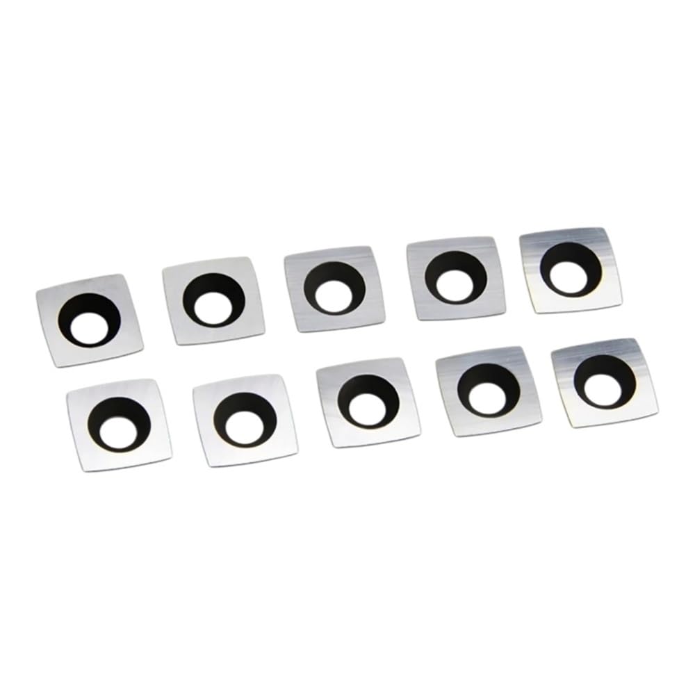 10pcs Square with Radius Carbide Inserts 11x11x2mm R50, Mirror Finish Blade Wood Turning Lathe Cutter
