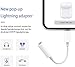 [Apple MFi Certified]2 Pack iPhone Headphone Adapter,Lightning to 3.5 mm Headphone/Earphones Dongle Jack Adapter Audio Aux Cable Converter Compatible with iPhone14 13 12 11 XS XR X 8 7 Support All iOS