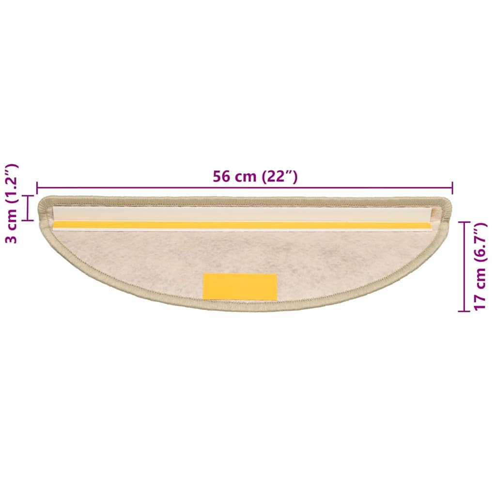Tapis d'escalier Autocollants Aspect sisal 15 pcs 56x17x3 cm Anti-Glisse Protection insonorisation Lavable réutilisable sécurité intérieur Bois Chien Enfant