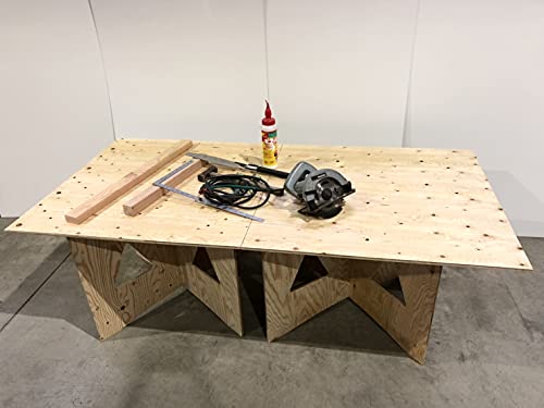 Amazon | 合板作業台 コンパネ 作業台 簡易作業台 アウトドア