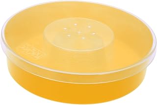 CIMAXIC Plastic Frames Circle Frame Plastic Bees Entrance Feeder hive bee Feeder Honeycomb Round Powder