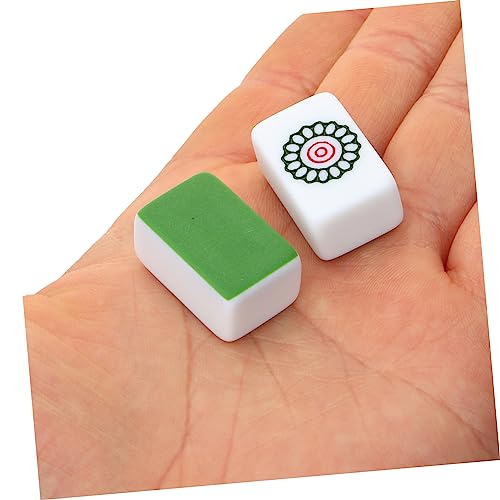 Set mini portátil Mahjong con bolsa para camping miniatura 7