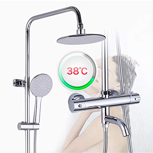 Ensemble de douche thermostatique mural pour stopper les variations de température de l'eau