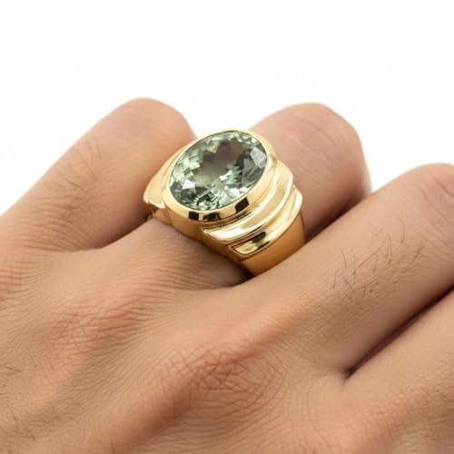 Image of 55Carat Choose Your Color Natural Birthstones 18 K Gold Plated Ring Bold Statement Jewellery Sizes 4-13