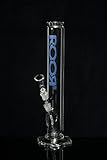 roor Schliff: 18,8mm RooR Bong 500 blau - 3-Teilig mit Kickloch