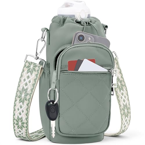 SYTRAH Insulated Crossbody Water Bottle Bag