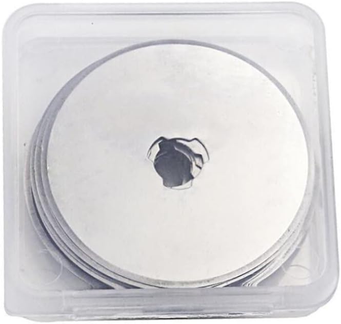 50pcs Patchwork Hob 45mm Rotary Cutter Leather Cutting Tool Craft Fabric Circular Blade Knife DIY Patchwork Sewing Quilting - (Color: Cutter with 5 blades)