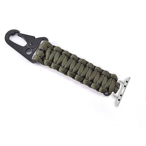 YwonShne Outdoor Activities Strap Compatible with Apple Watch Band Series 11 10 9 8 7 6 5 4 3 2 1, Tactic Clip Fob for iWatch Strap 38mm 40mm 41mm 42mm 44mm 45mm 46mm 49mm, Ultra 3 2 1, SE 3 2 1 - Image 4