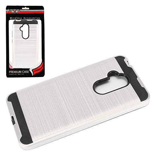 Z-Gen - For Alcatel 7 Phone 6062W, T-Mobile Revvl 2 Plus (2018), Revvl2 Plus 6062Z - Brushed Hybrid Case - Cs3 Silver #TOP5