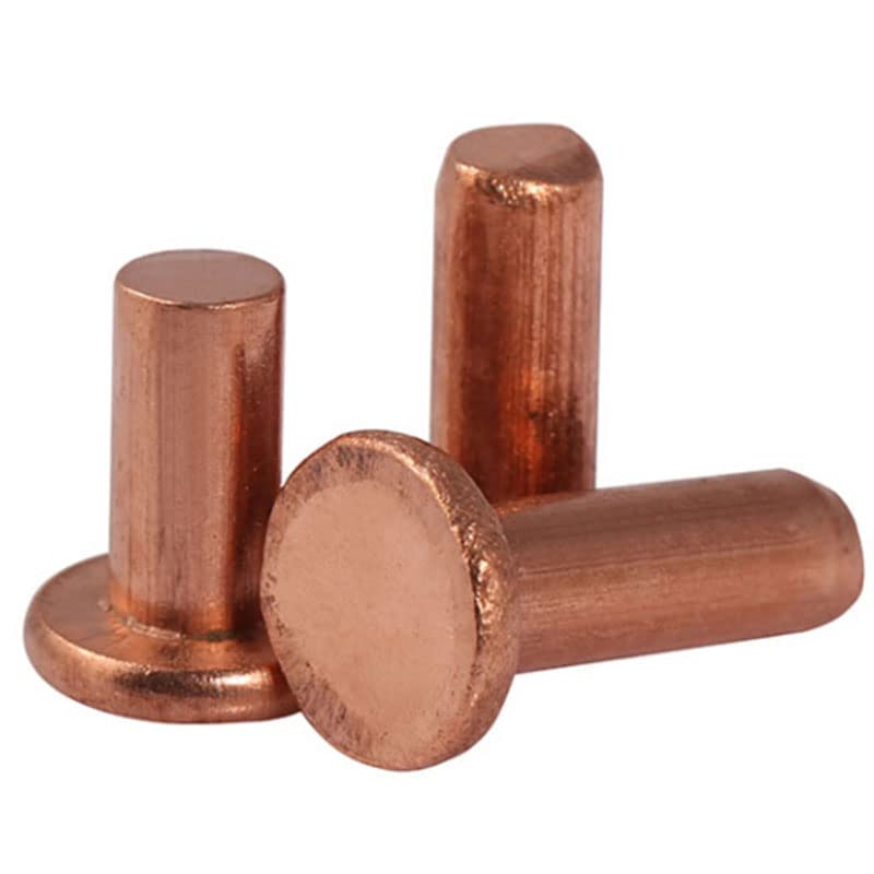 Dadi per rivetti in rame massiccio a testa piatta svasata M8 8mm dadi inserti-M8X30mm,10pcs
