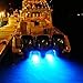 Ruitutedianzi 4Pcs 42LED Boat Drain Light Boat Transom Light Blue Underwater Pontoon Marine Light