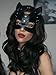 WARANDOD Women Faux Leather Mask with Alloy, Adjustable Fashion Face Mask for Masquerade, Gothic Punk Festival Costume Accessory(Head 20.5–26.4 in)