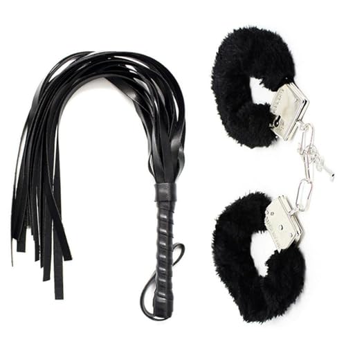 Hdynasty 2 peças multi-funcional combate fitness musculação uso defesa pessoal chicote cavalo chicote couro pulseiras (preto)