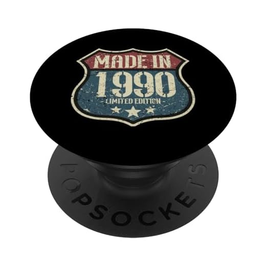 1990 Vintage Cumpleaños Retro Edición Limitada Hombres Mujer PopSockets PopGrip Intercambiable