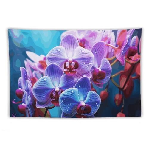 Tapisserie murale bohème orchidées pour une chambre cosy