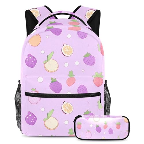 Sac à dos avec trousse pour adolescents pour transporter les grands cahiers