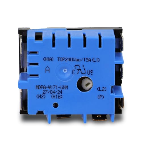 W10434452 WPW10434452 Dual Burner Infinite Switch Replace Parts for PS11754687 PS3503258 AH3503258 EA3503258 AP6021365 2118918 Fits for Whirpool and Other Ranges Stoves