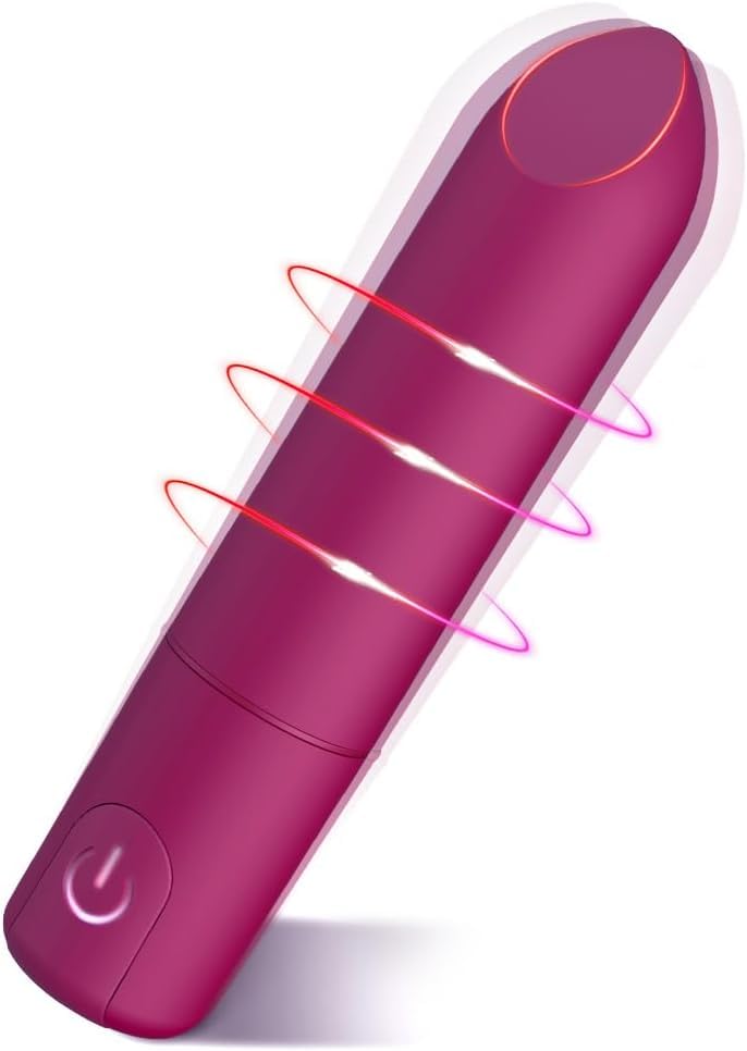 HUANXA Mini Quiet Bull.e.t vibrabrater with USB Charger Ad.ults Toys Vibta.te.rs for Women S.ex Toys4Women Vibrantorors for Women Travel Gift Waterproof Massage (Cranberry)