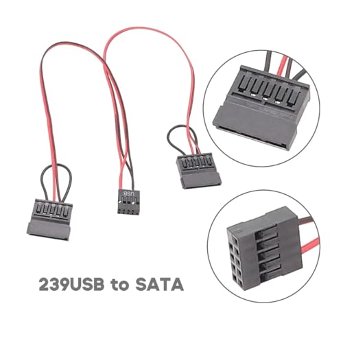 Cable de alimentación USB a SATA 30 cm Durable 239USB miniatura 5