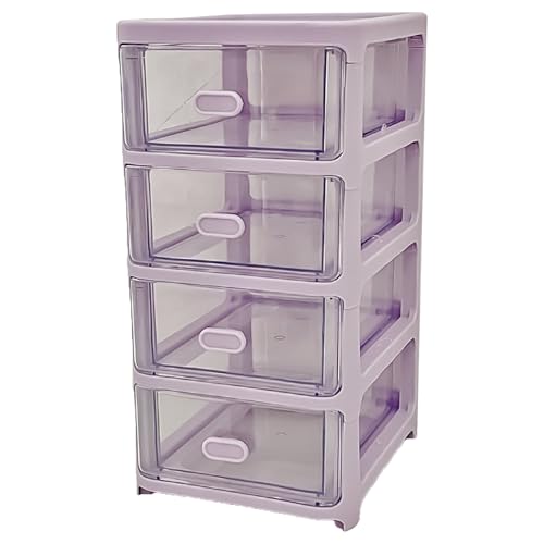 XNKLPY Petite Tour De Rangement en Plastique Transparent Meuble Organisateur Superposable BoîTe De Rangement avec Tiroirs pour Bureau Chambre...