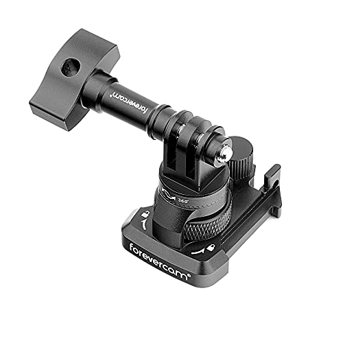 Forevercam - Pince à plateau rapide + vis de serrage manuelle, rotation à 360 degrés et protection de verrouillage, convient pour la série GoPro, etc Cover