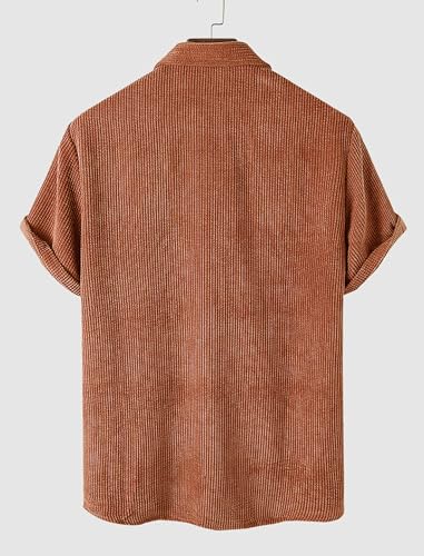 ZAFUL Men's Casual Chicago Contrasting Letter Print Short Sleeve Button Up Baseball Shirt2