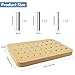 Choonjin 36-Hole Wooden Peg Board for Finger Dexterity, Wood Hand Therapy Pegboard with 4mm/6mm/8mm Pegs, Occupational Therapy Toys, to Improve Fine Motor Skills and Hand-Eye Coordination (1)