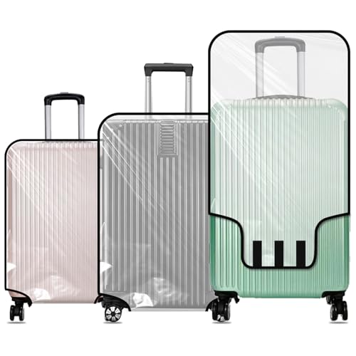Housse de protection pour bagages Giantree en PVC transparent pour valises 20 24 28 pouces