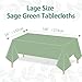 Sage Green Plastic Tablecloths Disposable, Light Green Outdoor Tablecloth Sage Table Cover Supplies for Bridal Shower Baby Shower Birthday Wedding House Warming Party Decorations, 108'' x 54'', 4pcs
