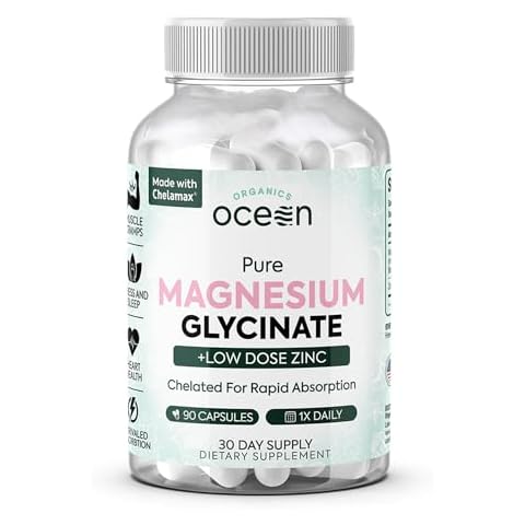 Organics Ocean Pure Magnesium Glycinate with Zinc - 90 Capsules Cover