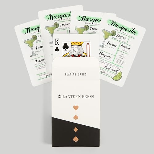 Lantern Press Margarita, baraja de 52 cartas póker miniatura 6