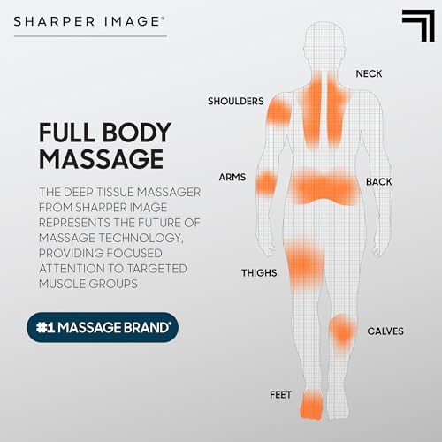 Sharper Image Powerboost 3.0 Deep Tissue Percussion Massage Gun — view 8