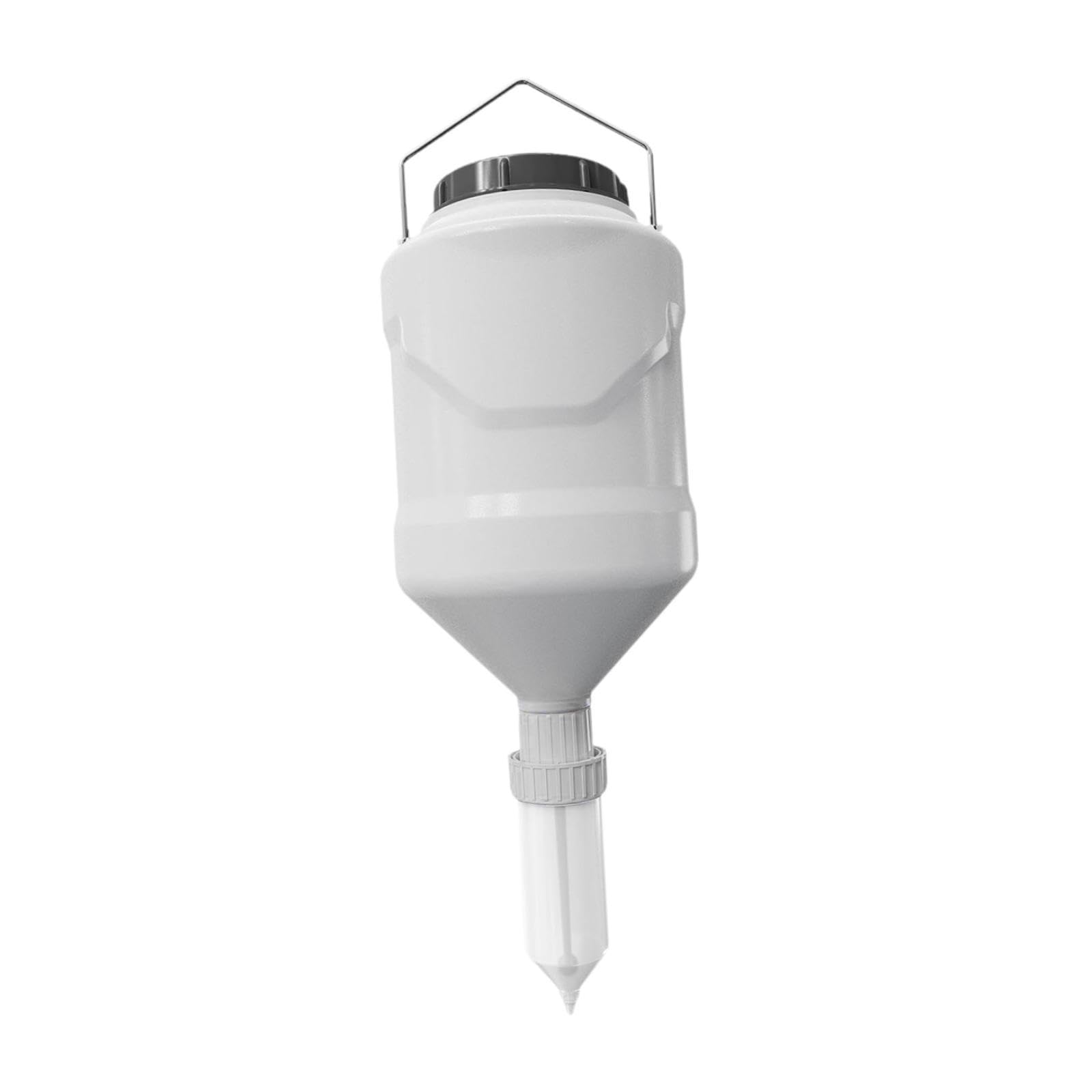 Dispensador de Salsas, 3 L, Colgante, Botella Exprimible para Salsas, Especias Y Zumos – Ideal para Picnics, Barbacoas Y Acampadas, Blanco, Individual