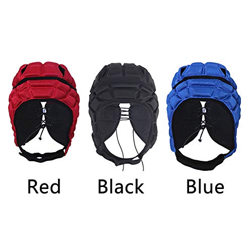 Sports Rugby Roller Hat Goalkeeper Helmet,Rugby Helmet Headguard Headgear for Soccer Scrum Cap Head Protector Soft Protective Helmet for Kids Youth