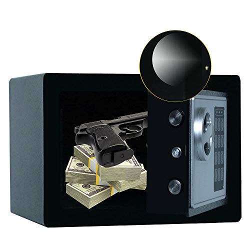 JUGREAT Safe Box with Induction Light,Electronic Digital Securit Safe Steel Construction Hidden