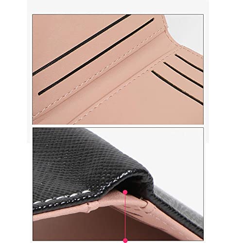 Mens Slim Wallet Genshin Impact Artificial Leather TriFold Wallet With Stickers Card Cases Money Organizers (Venti Black)4