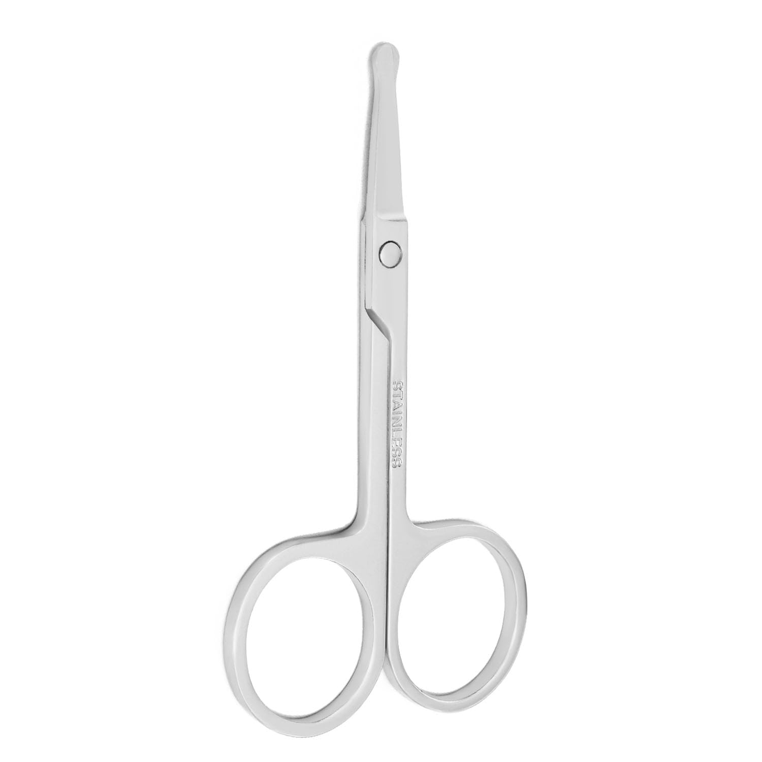Nose Hair Trimmer Scissors-3 4 Round Tip Scissors For Ear Eyebrow Beard Mustache Trimming - Multi Purpose Round